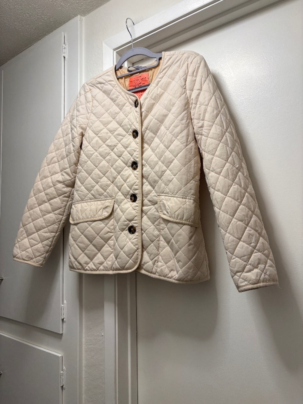 J. Crew lightweight signature puffer coat - size 0